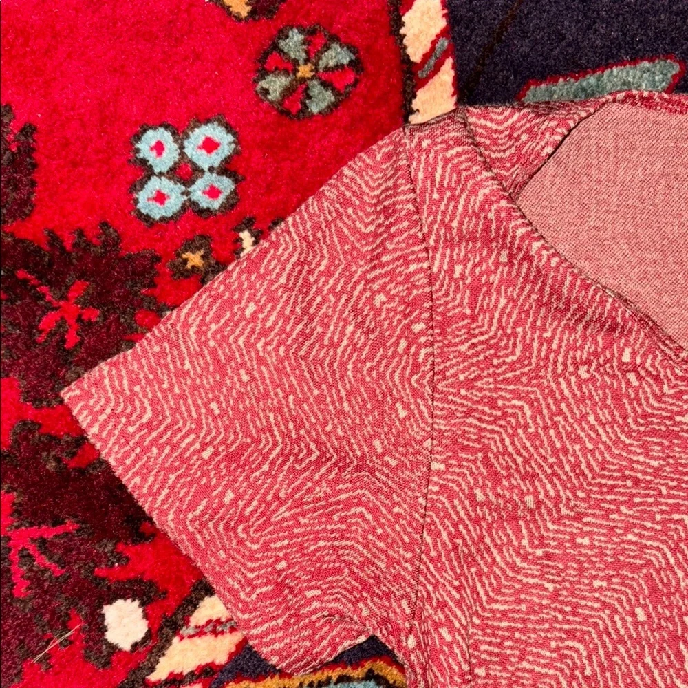 LULAROE Red Patterned Top small - Picture 3 of 5